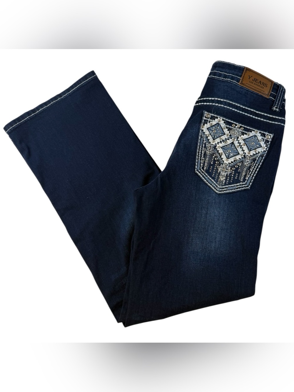 NWT Y Jeans Los Angeles Embellished Bootcut Jeans Size 11/12